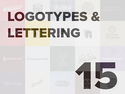 LOGOTYPES & LETTERING 15 2015 behance logo logotype typography