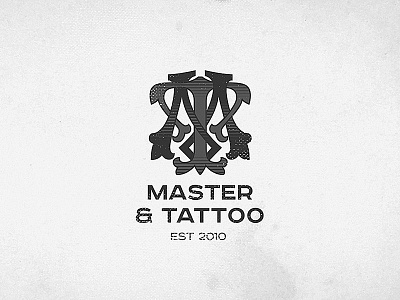 Master&Tattoo / MT Monogram bw logo logotype monogram mt tattoo
