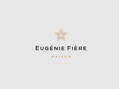 Eugenie Fiere Maison branding eugenie fiere fasion france gif gold line logo moscow rich russia style