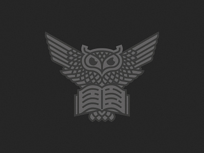 Owl with book book cyrilmikhailov goat gray illustration owl pin кирилл михайлов
