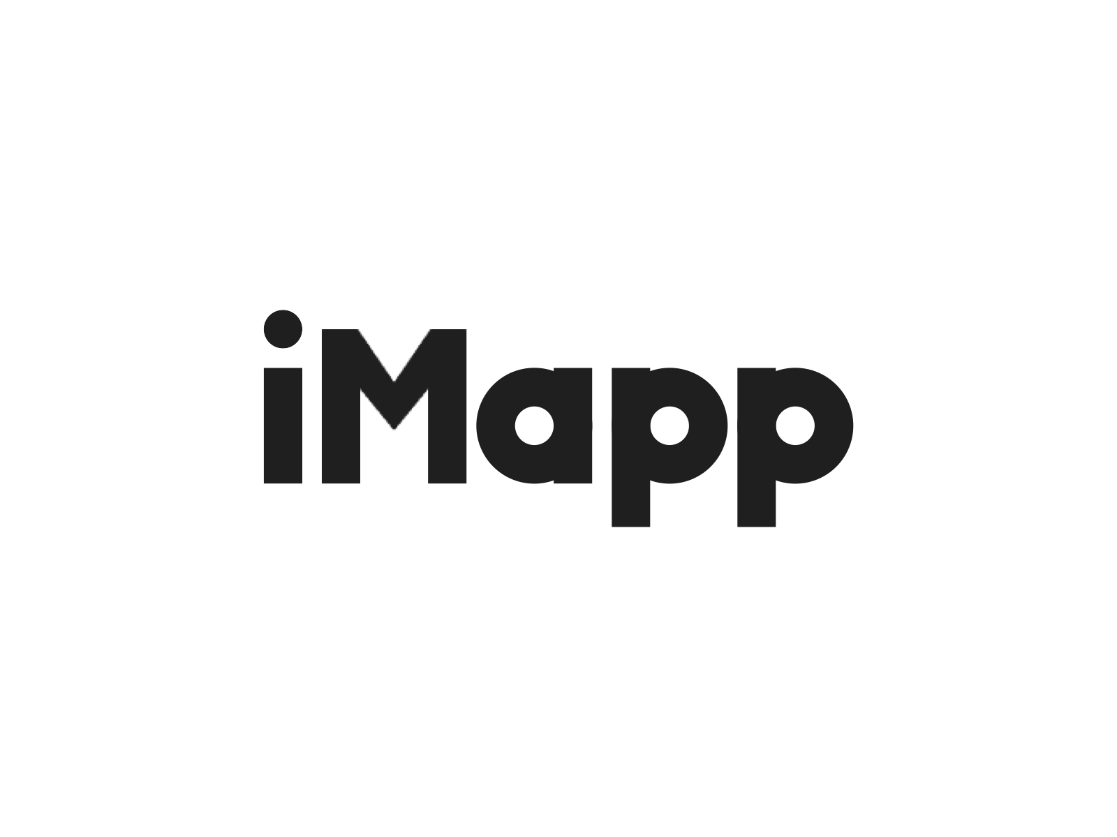 iMapp (Geolocation app) • Logo animation android animation black branding design figma flat framer gif icon ios logo principle sketch typogaphy ui ux web white