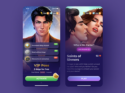 LoveSick Interactive Story 2021 2022 app design figma game gameui ui