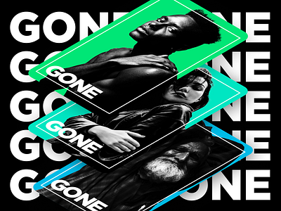 Gone | Sketch 2019 2020 branding cards cc design figma photoshop typography