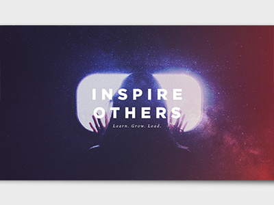 Inspire campaign poster print type typography
