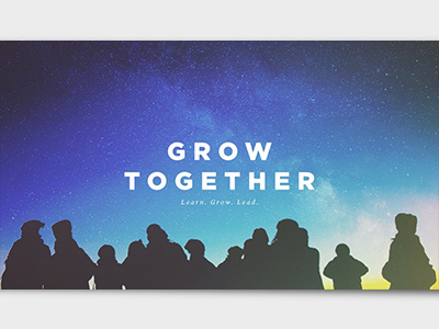 Grow campaign poster print type typography