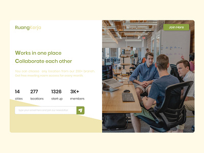 RuangKerja - Coworking Space cowork design talk togetherness web