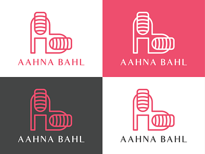 Aahna Bahl - Logo Concept ab adobe illustrator branding communication heart logo logo design logo design challenge logo designer minimal logo minimalist logo minimalist logo design minimalistic logo nail art nail salon