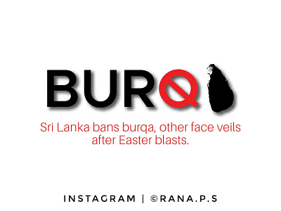 Sri Lanka bans burqa ban burqa ban illustration minimal poster minimalistic news srilanka