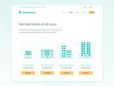 Old Hotelchamp Pricing page 2016 hotel hotels illustration illustrations pricing rooms webpage website