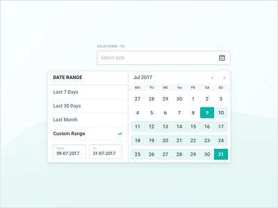 Date Range Designs Themes Templates And Downloadable Graphic Elements On Dribbble