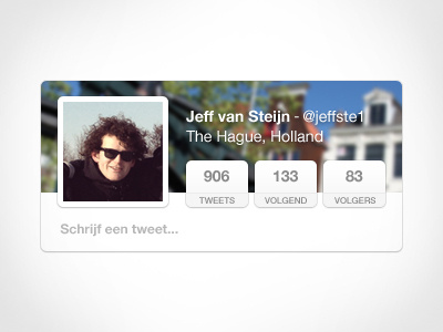 Twitter interface clean holland image interface jeff simple tweet twitter white widget