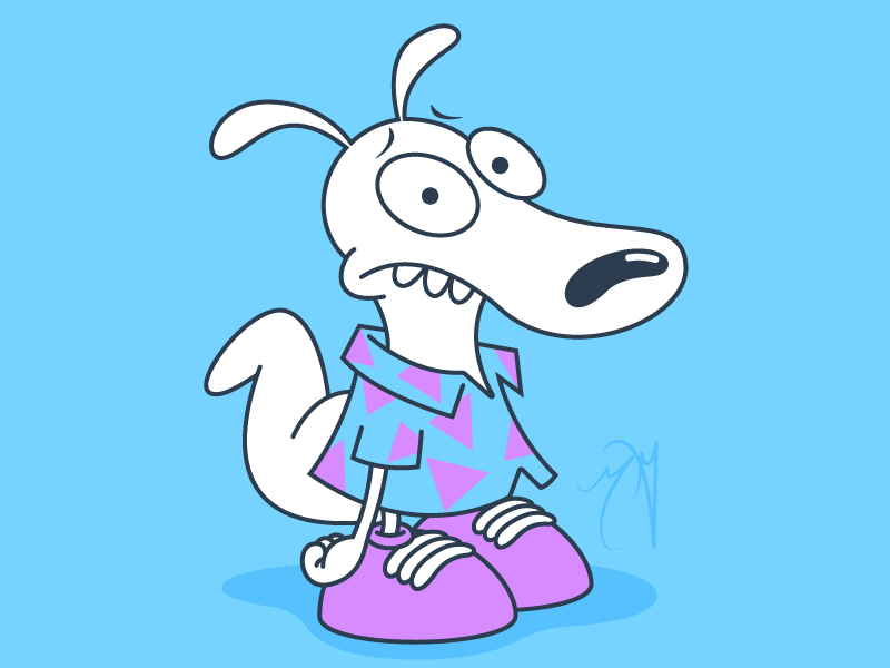 Rocko's Modern Life after effects animation animation after effects australia design doodle flat flat illustration gif illustration nick toons nickelodeon nicktoons rocks modern life sketch vector wallaby
