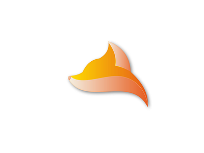 Fox glossy Logo 3d designer fox fox logo glossy orange redesign