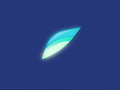 3D feather glossy 3d affinitydesigner design glossy illustration logo logo 3d ui