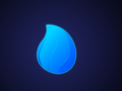 3D Blue Fire Logo 3d affinitydesigner design designer illustration logo logo 3d photoshop ui ux vector