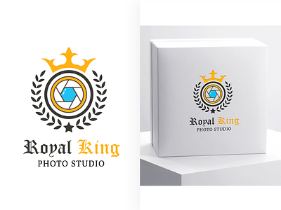 Royal King Photo Studio Logo adobe illustrator adobe photoshop adobe xd branding design graphic design illustration logo ui vector