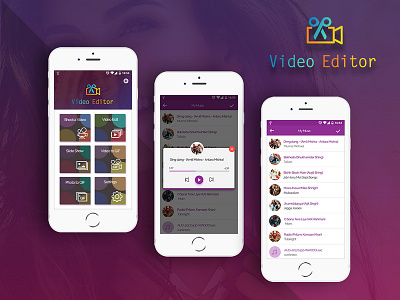 Video Editing app ui