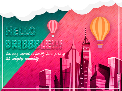 Hello Dribbble!!! design