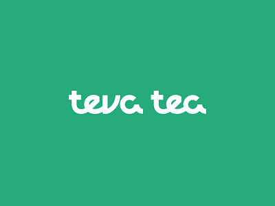Teva Tea branding design logo typography