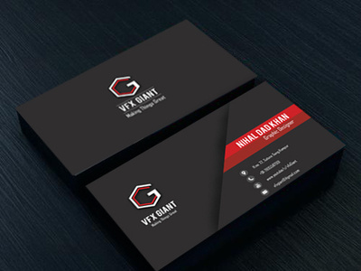 Creative Business Card Design adobe art branding design flat design icon illustration liquify tool logo nihaldadkhan photoshop simple design typography vector vfx giant