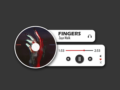 UI/UX Design - Minimalist Music Player