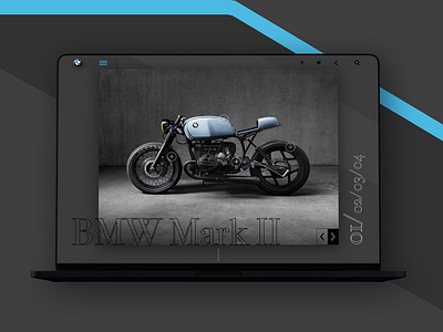 BMW Mark II | Landing page Conc. bike brand branding graphic design landing landing page motorbike ui ux web website