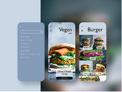 Food app app branding brand branding design graphic design identity interface interface design interface designer landing landing design landing page ui uidesign ux ui design web website