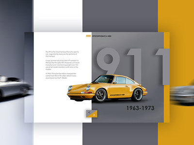 Porsche 911 Classic Car brand color design graphic design gray interface interface design interface designer landing landing design landing page minimal app minimal app design porsche typography ui uidesign web website website design
