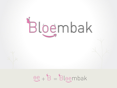 Bloembak logo design cover design design illustration logo