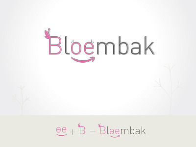 Bloembak logo design