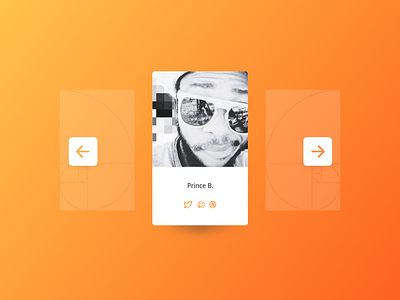 user profile cards cards design golden ratio interface ui ux web