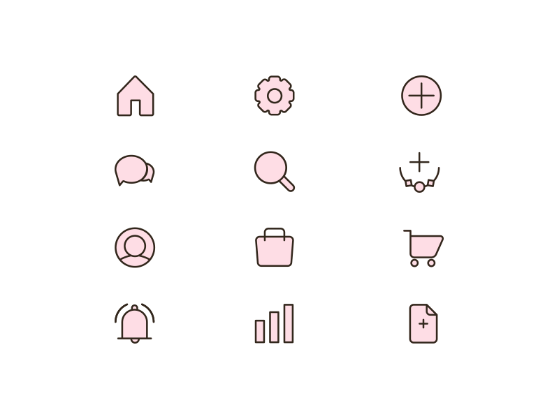 Icon set for jewel app