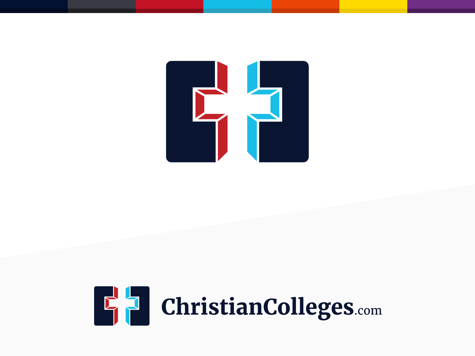 ChristianColleges.com | Logo Design & Homepage branding christian christiancolleges.com college color palette conservative homepage logo logodesign ui web design wordpress