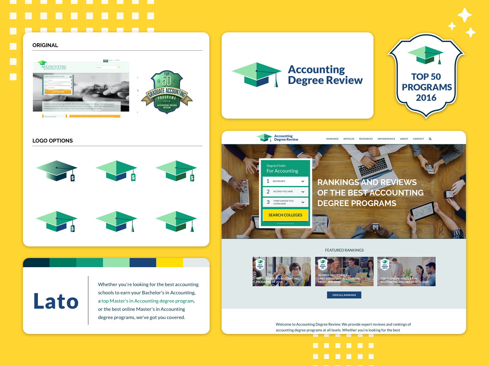 Accounting Degree Review Branding Redesign by Kate Meyer on Dribbble