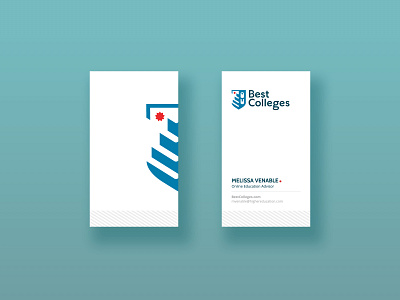 BestColleges.com | Business Card best colleges bestcolleges.com business card graphic design print design vertical