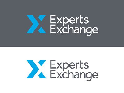 Experts Exchange Logo blue blue grey corporate exchange expert logo tech tech logo