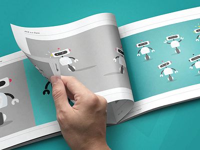 ACE Robot app book brand branding concept design emotion illustration personal print reactions robot