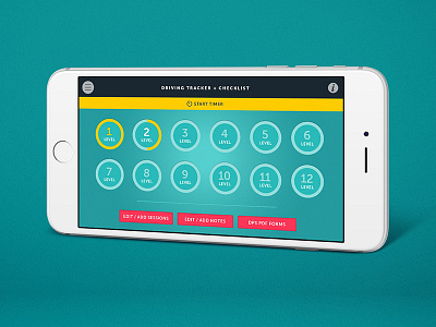 Aceable Driver's Education App app ui checklist drivers ed driving education app tracker ui