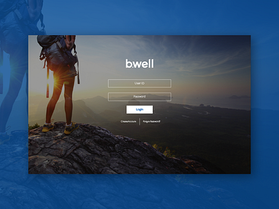 Be Well with Bwell digital fitness healthcare insurance landing page login password thinktiv ui user id win