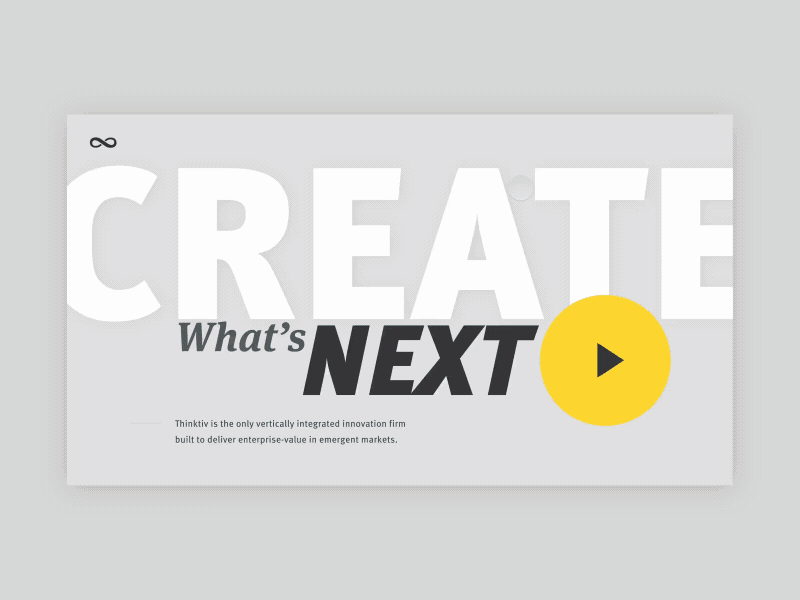 Thinktiv's New Site branding contemporary create design modern motion responsive sleek typography ui ux web
