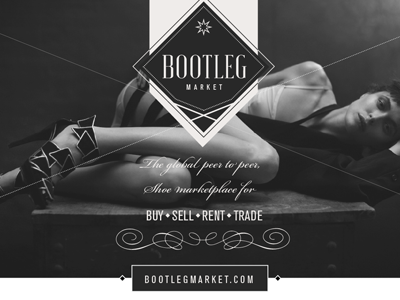 Bootleg Market Promo ecommerce market shoes store ui ux