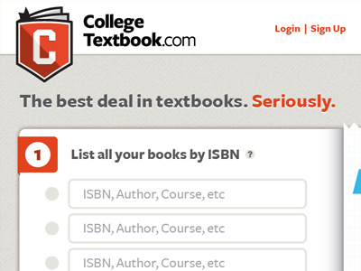 College Textbook Brand academics brand education textbooks ui