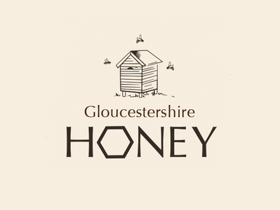 Gloucestershire Honey branding design label design logo