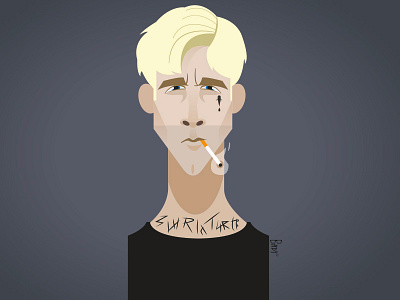 Ryan Gosling illustration portrait ryan gosling vector