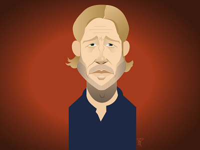 Brad Pitt brad pitt illustration portrait vector