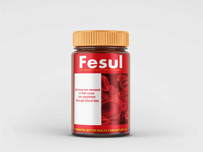 Fesul bottle design bottle label harbal capsule labeldesign vitamin capsule