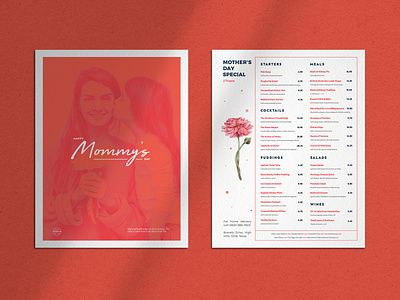 Clean, Modern, Printable Restaurant Menu Template