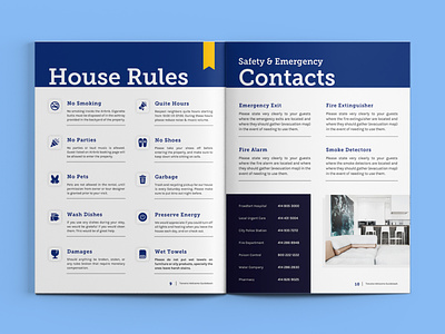 Airbnb Welcome Book Template | House Rules Template