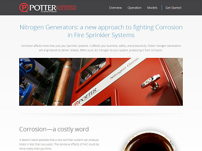 Product Portal for Potter Nitrogen css html javascript lightbox