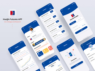 Huajin Futures APP app design finance ui ux